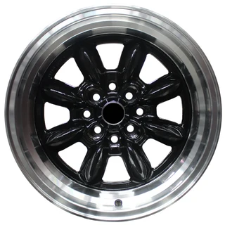 15 Inch - Mini Lite Reps - 4x100/114 -  Black Machined Lip