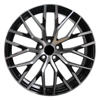 20 Inch - Bolt - 5x112 - Black Machined Face