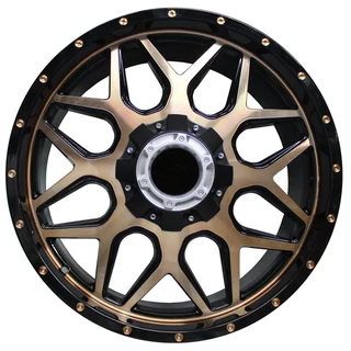 20 Inch - Beast - 6x139 - Black&#43;Rose Gold Face Rivets