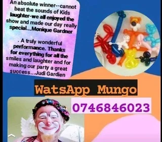 Kids Parties,  Magic and Balloon animals by Mungo the Clown