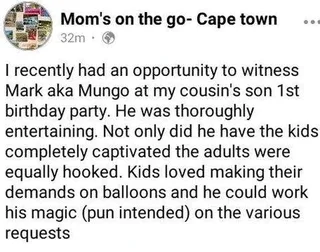 Kids Parties,  Magic and Balloon animals by Mungo the Clown