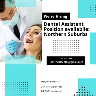 Dental Assistant Positions Available – Northern Suburbs, Cape Town