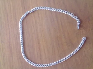 2 x Silver neck chains