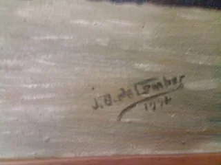 Landscape oil painting on canvas