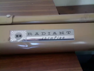 Radiant Champion Silver screen protector on stand