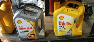 Shell Helix And Shell Rimula Engine Oil