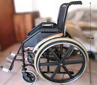Villieria: Wheelchairs - manual push - 2nd hand - black