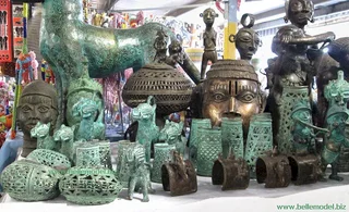 Villieria: Sculptures - Bronze - Benin - Manikin - small