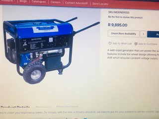 Mac Afric 6.3kVA (5kw) Standby Petrol Generator