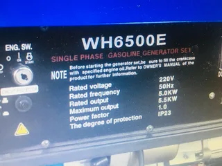 Mac Afric 6.3kVA (5kw) Standby Petrol Generator