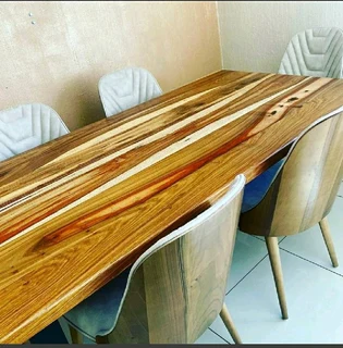 SOLID KIAAT KITCHEN AND DINING TABLES