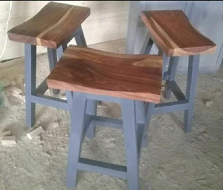 CUSTOM SOLID WOOD BAR STOOLS