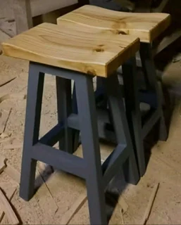 CUSTOM SOLID WOOD BAR STOOLS