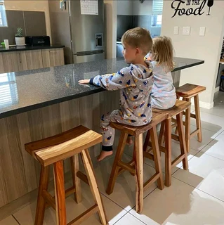 HIGH QUALITY SOLID KIAAT BAR STOOLS