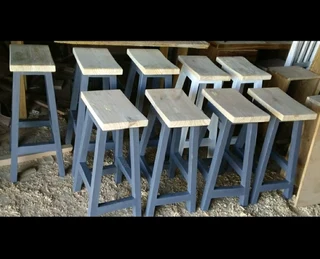 CUSTOM SOLID WOOD KITCHEN STOOLS