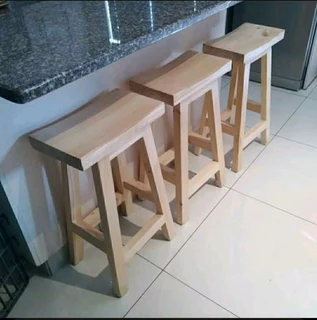 CUSTOM SOLID WOOD KITCHEN STOOLS