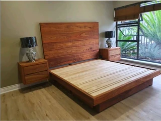 CUSTOM SOLID KIAAT BEDFRAMES AND HEADBOARDS