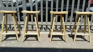 HIGH QUALITY CUSTOM SOLID WOOD KITCHEN STOOLS