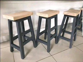 CUSTOM SOLID WOOD BAR STOOLS