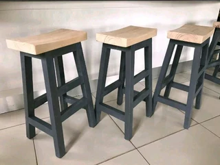 CUSTOM SOLID WOOD BAR STOOLS