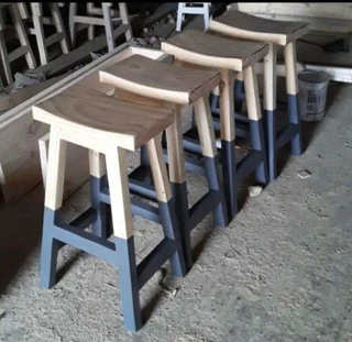 CUSTOM SOLID WOOD BAR STOOLS