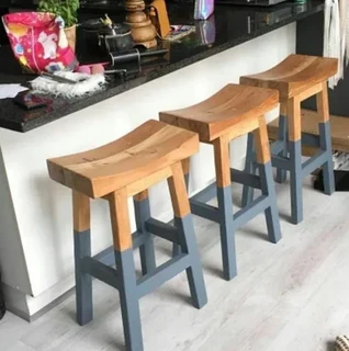 CUSTOM SOLID WOOD BAR STOOLS