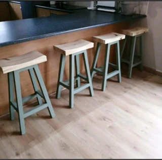 CUSTOM SOLID WOOD KITCHEN STOOLS