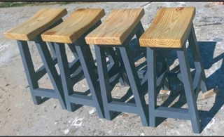 CUSTOM SOLID WOOD KITCHEN STOOLS