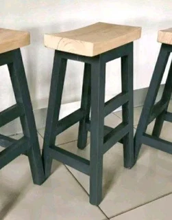 CUSTOM SOLID WOOD BAR / KITCHEN STOOLS