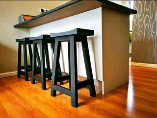 Custom Solid Wood Bar Stools