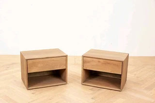 MODERN SOLID WOOD BEDSIDE TABLES