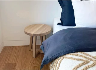 CUSTOM SOLID OAK BEDSIDE TABLES