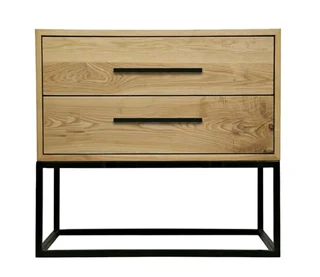 MODERN SOLID OAK BEDSIDE TABLES