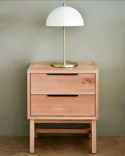 MODERN SOLID OAK BEDSIDE TABLES