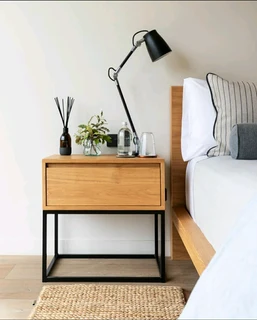 CUSTOM HIGH QUALITY SOLID OAK BEDSIDE TABLES