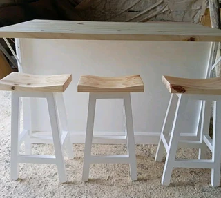 CUSTOM SOLID WOOD KITCHEN STOOLS