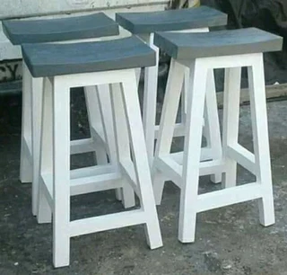 Custom Solid Wood Bar / Kitchen Counter Stools
