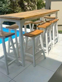 Custom Solid Wood Bar / Kitchen Counter Stools