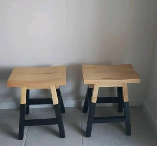 Custom Solid Wood Bar / Kitchen Stools