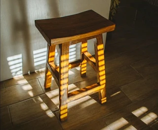 Custom Solid Wood Bar / Kitchen Stools