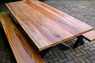 Beautiful Quality Custom Solid Kiaat Tables