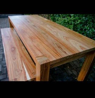 Beautiful Quality Custom Solid Kiaat Tables