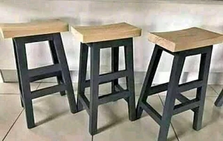 Custom Solid Wood Kitchen Stools