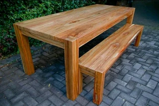 Custom Solid Kiaat Tables