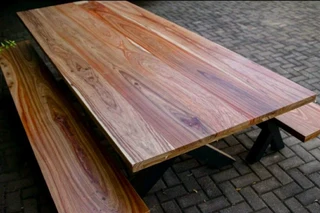 Top Quality Custom Solid Kiaat Tables