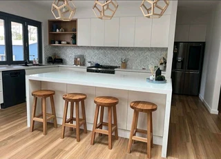 Custom High Quality Solid Kiaat Bar Stools