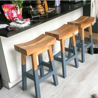 Custom Solid Wood Bar Stools