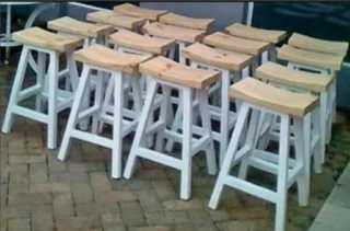 Custom Solid Wood Bar Stools