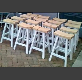 Custom Solid Wood Kitchen Stools