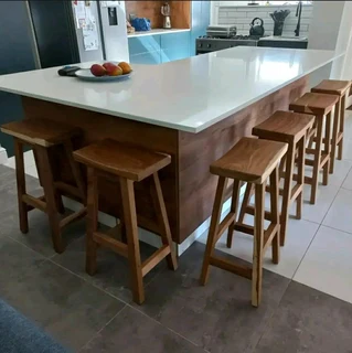 Custom Solid Wood Bar Stools